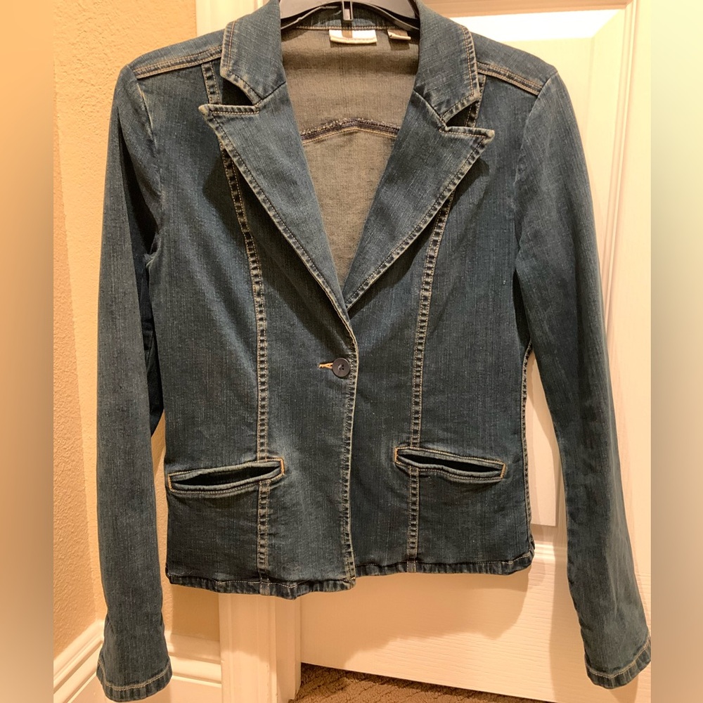 Halogen denim blazer size Xsmall
